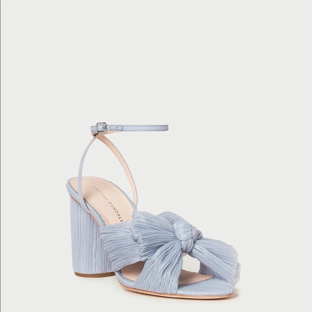 Loeffler Randall Blue Heel Sandals.